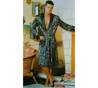 VESTAGLIA UOMO RASO KIMONO LORD ALBERT LINEA ORO RASO