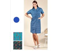 Vestaglietta abito donna mezza manica in cotone 409 Emmesse