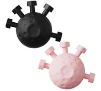 Vestamore 2 palline per rafforzare le dita, per allenare la presa della mano, colore nero, ideali per resistenza alla presa e potenza delle dita