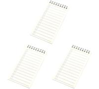 Vestamore 3 blocchi appunti A7 per lista delle cose da fare, blocco note a spirale verso l'alto con caselle di controllo, 8,4 x 15,5 cm di spessore, quaderno giornaliero per studenti e lavoratori