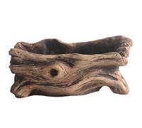 Vestamore 7,9 x 4,3 x 3,1 nella fioriera del ceppo di legno della deriva del calcestruzzo, struttura di legno