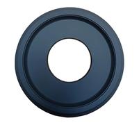 Vestamore 9,8 in medaglione nero del soffitto, apparecchio leggero del pendente del poliuretano, piatto decorativo del gesso del Faux