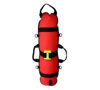 Vestamore Boa da immersione con bandiera per immersioni subacquee, galleggiante gonfiabile siluro galleggiante per apnea e pesca subacquea, 80 x 20 x 30 cm, gonfiatore orale