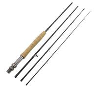 Vestamore Canna da pesca a mosca da 2,4 m, in fibra di carbonio leggera Im7, azione rapida, design in 4 pezzi per una facile conservazione, ideale per acqua salata