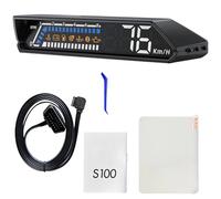 Vestamore Car Hud: Obd2 Heads Up Display con doppio schermo, display dati in tempo reale (velocità, giri/min, temperatura olio), Plug and Play, cavo da 1,5 m incluso