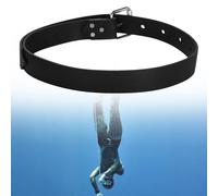 Vestamore Cintura con fibbia in acciaio inox a sgancio rapido, cintura regolabile in silicone per apnea e pesca, lunghezza 130 cm