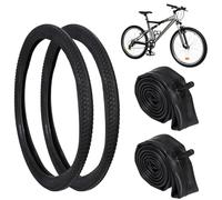 Vestamore con valvola Av da 32 mm, pneumatici e tubi di ricambio Beach Cruiser, pneumatici resistenti alla foratura, 2 tubi da 26 "x 1,9"-2,1", due pneumatici da montagna da 26 "X 1,9"