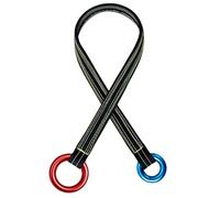 Vestamore Cordino da arrampicata con anelli in alluminio, lunghezza 89 cm, poliestere ad alta resistenza per arboricoltori e avventure all'aria aperta
