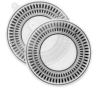 Vestamore Cuscinetti rotondi in silicone antigraffio resistenti al calore per stufe a induzione, facili da pulire, 2 pezzi, antiscivolo, riutilizzabili, con foro per appendere