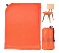 Vestamore Cuscino per sedia autogonfiante portatile, in memory foam, antiscivolo, 40 x 30 cm, ideale per viaggi, ufficio e casa, arancione