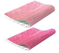 Vestamore Fogli autoadesivi con strass, 2 pezzi in e rosso rosa, 24 x 40 cm, ideali per abbigliamento, scarpe, gioielli e design per la casa fai da te