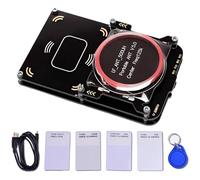 Vestamore Lettore di crittografia a settore completo, con frequenza centrale 125K, include schede bianche, cavo dati e portachiavi per carta d'identità