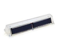 Vestamore Luce di avvertimento solare a 8 LED, lampeggiante rosso e blu, 18,3 cm, compatta e impermeabile, luce di sicurezza stradale, ricarica solare, lampada di emergenza per veicoli da cantiere