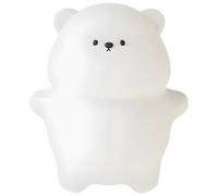 Vestamore Luce notturna a forma di orso, per asilo e comodino, lampada per l'alimentazione dei bambini con cambio colore RGB, illuminazione delicata, ricaricabile tramite USB, lunga durata della