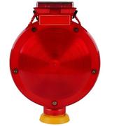 Vestamore Luci di avvertimento solari di sicurezza industriale, 1000 m semaforo lampeggiante rosso visibile, luce impermeabile di barriera della strada 360°