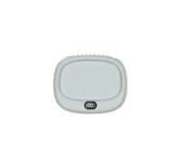 Vestamore Mini ventilatore da collo, ventilatore portatile a mani libere con display digitale, ricaricabile tramite USB, alimentazione a batteria personale per viaggi, ufficio, 1800 mAh