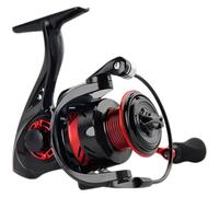 Vestamore Mulinello da pesca con bobina estesa, doppio braccio bilanciere, cuscinetto 3+1, sistema Zero Gap, manico in metallo CNC, 13 x 13 x 8,9 cm, per esche e pesca d'acqua dolce in acqua salata