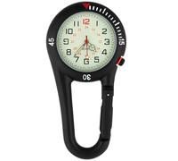 Vestamore Orologio da taschino con moschettone a clip, quadrante luminoso e calendario, per escursioni e sport all'aria aperta