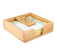 Vestamore per cucina, bar, caffetteria, casa, vassoio per tovaglioli, dispenser decorativo per fazzoletti, portatovaglioli in bambù con braccio ponderato per porta carta da cocktail piatto