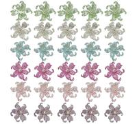 Vestamore Per realizzare gioielli, decorazioni per abbigliamento, accessori per capelli fai da te, 60 ciondoli in resina a forma di stella marina, blu, bianco, verde e rosato inclusi, artigianato