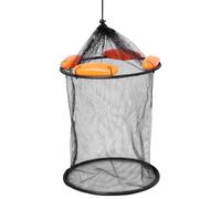 Vestamore Rete da pesca, pieghevole, in rete, con anelli galleggianti, trappola per pesci vivi, chiusura sicura e conservazione portatile per fiumi, laghi e laghetti, confezione da 1