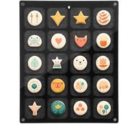 Vestamore Scatola di raccolta smaltata Pin, Organizer Spilla Pin Feltro, Smalto Acrilico Pin Display Board con Coperchio Magnetico Trasparente, Porta Pin Smalto