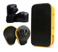 Vestamore Set da boxe per bambini con tappetino da boxe, guanti in pelle sintetica per allenamento di arti marziali, attrezzatura da boxe giovanile