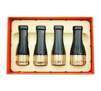 Vestamore Set di filtri per sigari, 4 bocchini portatili da uomo, lavabili, riutilizzabili, nero e oro, di diverse dimensioni