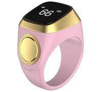 Vestamore Smart Tasbih Zikr Finger Band, 20 mm ABS, con wireless 5.1 e display OLED, conta Zikr e registra elogi, sveglia digitale musulmana per promemoria preghiera, controllo a mani libere