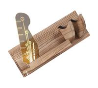 Vestamore Supporto per chitarra alimentato tramite USB, gancio per chitarra da parete in legno con illuminazione a LED, doppio slot, 15 in ripiano e ganci, per chitarre, plettri, cinghie