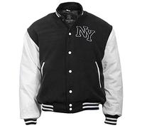 Mil-Tec NY Baseball, giacca in tessuto XL male Nero/Bianco