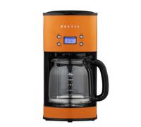 Vestel Macchina da caffè con filtro retrò con caraffa in vetro, capacità 1,5 l, capacità 12 tazze, 1000 W (arancione)