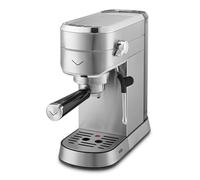Vestel Macchina da caffè manuale SESM5040 X, 15 bar, macchina espresso in acciaio inox con frusta per latte, serbatoio acqua da 1,2 l, colore: Argento