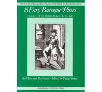 Vester 15 Easy Baroque Pieces Fl Pft (Flute & Piano)