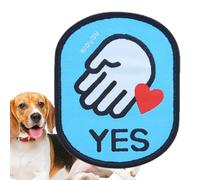 Vesti il promemoria sociale degli animali domestici, gli adesivi di identità sociale dei cani - Adesivo sociale per animali domestici in tessuto stampato chiaro colorato - Etichette identificative