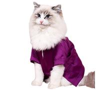 Vesti il tuo gatto con stile con vestiti in seta antiaderenti alla moda e traspi