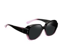 Vestibilità polarizzata sopra gli occhiali da sole - Protezione UV Fitover Wickle Ale Eyewear per uomini e donne | Ombra quadrata per guida, attività all'aperto, protezione solare e prescrizione, e