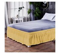Vestiletto,Mantovane Giroletto Camicia da letto Senza parte superiore del letto Accessori for il letto Decorazioni for la casa Gonna da letto Confezione elasticizzata Copriletto(2,100cm 200cm 40cm)