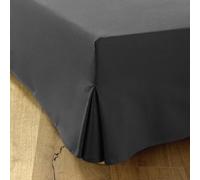 Vestiletto Matrimoniale 180x200 Grigio | 4 volant da 38 cm | Prodotto in Europa