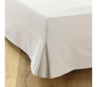 Vestiletto Matrimoniale 200x200 Beige | 4 volant da 35 cm | Prodotto in Europa