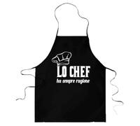 Vestin Grembiule da cucina - Lo chef ha sempre ragione - realizzati con materiali e finiture di alta qualità che garantiscono la massima durata (Cotone, Marrone)