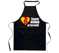 Vestin Grembiule da cucina - nonno - sei il migliore del mondo - realizzati con materiali e finiture di alta qualità che garantiscono la massima durata (Cotone, Nero)