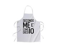 Vestin Grembiule da cucina - secondo me e come dico io - realizzati con materiali e finiture di alta qualità che garantiscono la massima durata (Cotone, Nero)