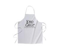 Vestin Grembiule da cucina - the lord of the grill thr return of the BBQ - realizzati con materiali e finiture di alta qualità che garantiscono la massima durata (Cotone, Nero)