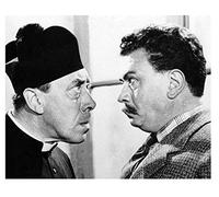 Vestin Stampa in Poster o Tela Canvas 100% QUALITà ITALIA - Don Camillo e Peppone - effetto Dipinto Idea Regalo Casa quadro cucina stanza da letto soggiorno (TELA CANVAS, 40X50 CM)