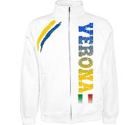 Vestipassioni Giacchino Verona Tifosi Città Italiane Sport Anche per Bambini (L Bianco)