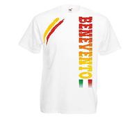 Vestipassioni T-Shirt BENEVENTO Tifosi Città Italiane Sport Anche per Bambini (Bianco L)