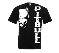 vestipassioni t-Shirt Pitbull Fight Cane Dog Kick Boxing Boxe Idea Regalo 12 Colori Anche per Bambini(XXXL, Nero)