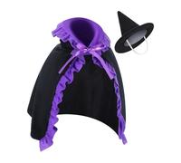 Vestire le oche per portico, 58 cm, statua artistica con cappello da, mantello per fattoria, scrivania, prato, giardino, cortile, patio, vacanze all'aperto, Halloween