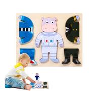Vestire Puzzle per I Puzzle di Legno,Puzzle di Legno Animali Cartone animato | di apprendimento , abbigliamento per i Giochi per la scuola materna, la scuola materna, la ma